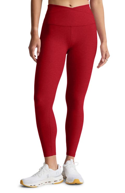 At Your Leisure Space Dye High Waist Midi Leggings