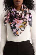BCBG Ditsy Floral Animal Print Scarf