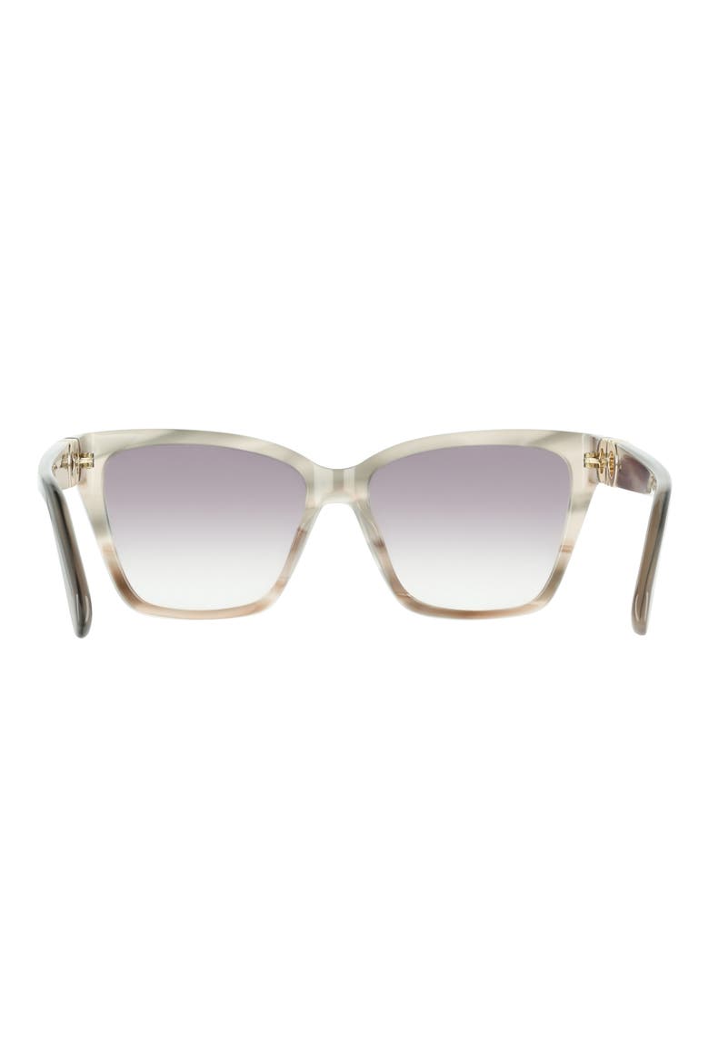57mm Rectangle Sunglasses, Alternate, color, STRIPED TAUPE BEIGE