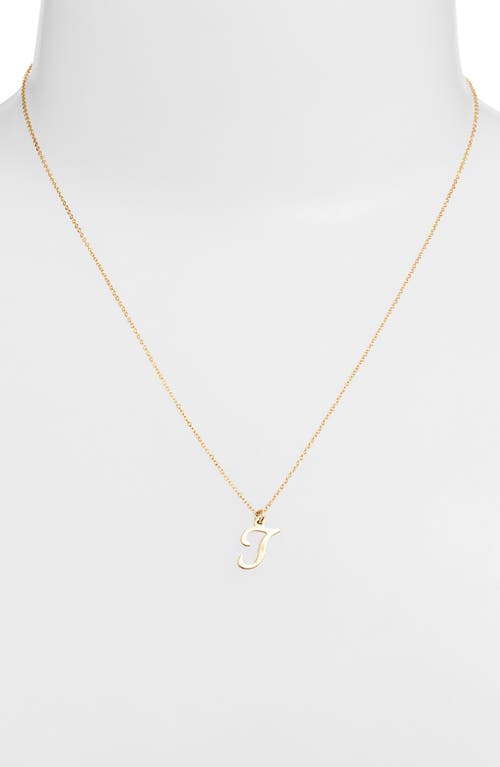 Set & Stones Gianna Initial Pendant Necklace In Gold/t