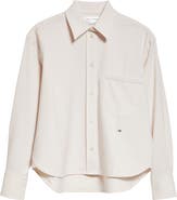 Victoria Beckham Long Sleeve Crop Button-Up Shirt