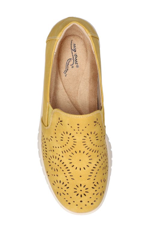 Easy Street Ying Perforated Slip-on Sneaker In Yellow