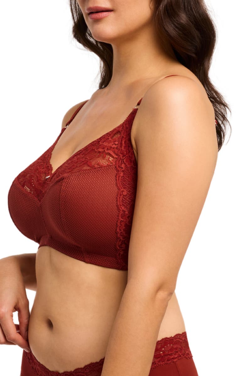 Montelle Intimates Ayla Wireless Bra, Alternate, color, Chili