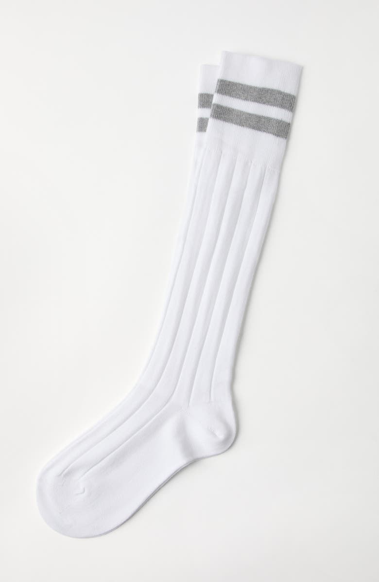 Brunello Cucinelli Knit socks, Alternate, color, Grey