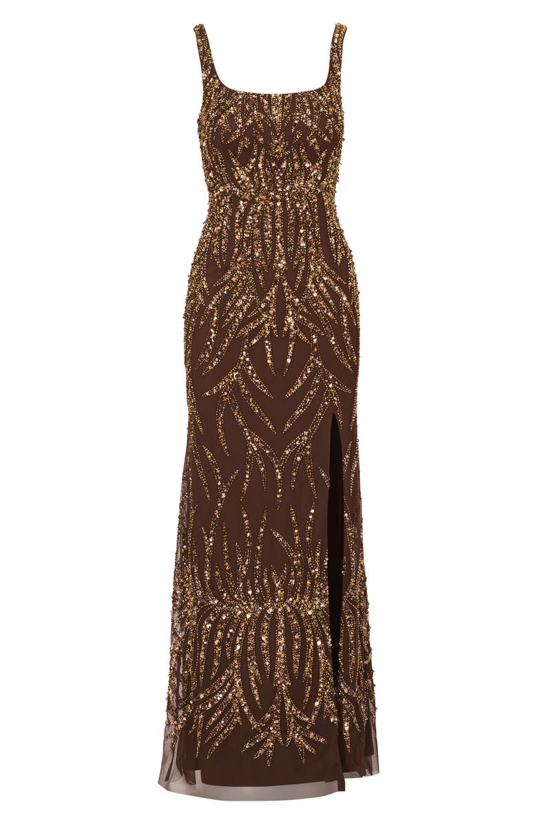 Adrianna Papell Embellished Sleeveless Gown, Alternate, color, 