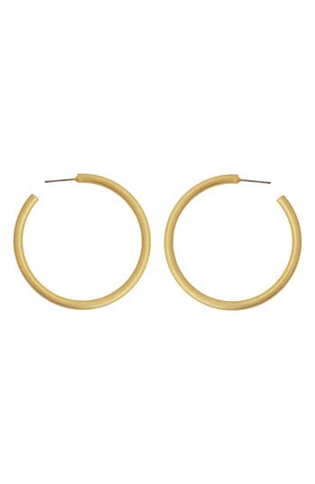 Panacea Brushed Hoop Earrings