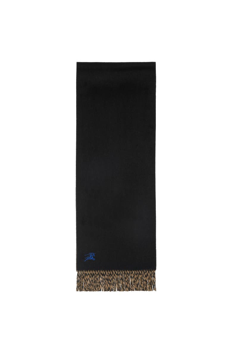 Burberry Reversible Cashmere Scarf, Alternate, color, Camel/Black