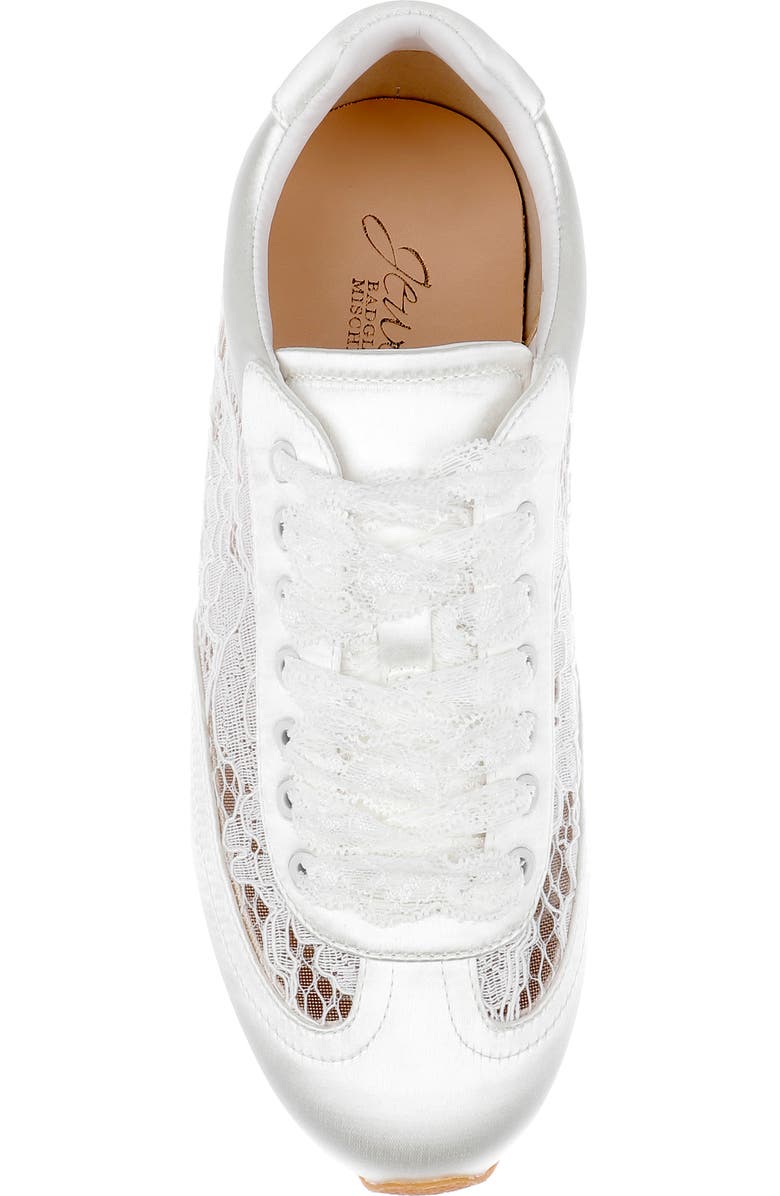 Jewel Badgley Mischka Inez Sneaker, Alternate, color, Ivory Lace