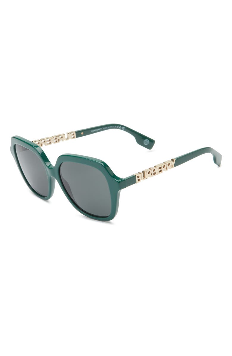 Burberry Joni 55mm Square Sunglasses, Alternate, color, Green
