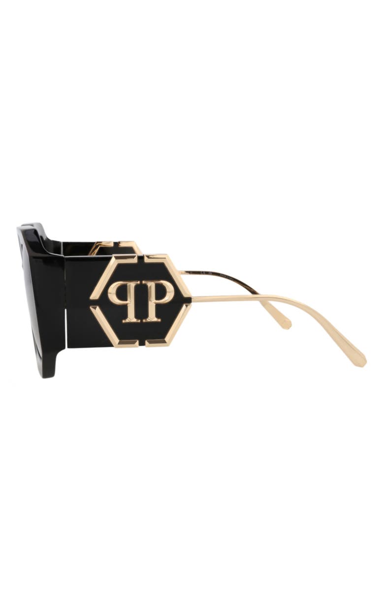 PHILIPP PLEIN 54mm Square Sunglasses, Alternate, color, Black Black Smoke