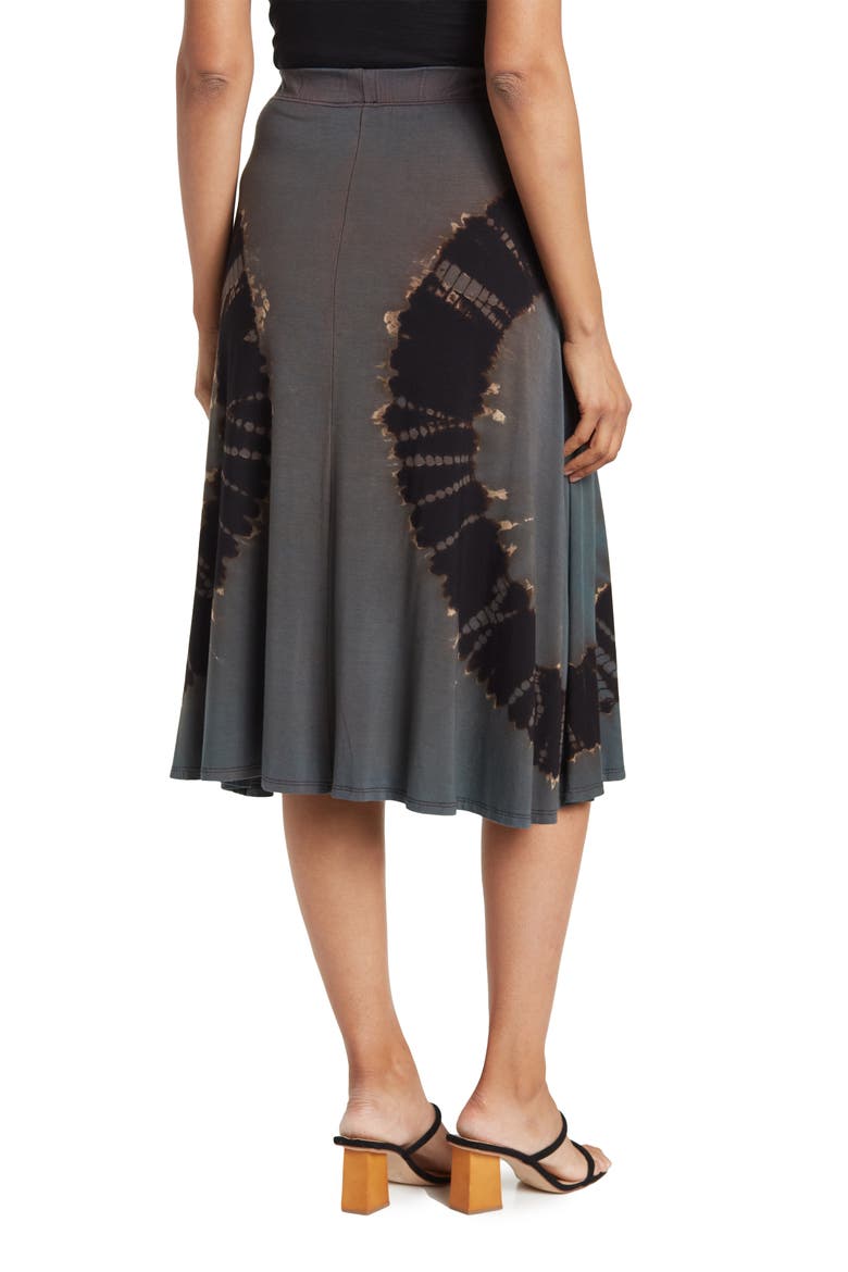 Hi-Low A-Line Skirt, Alternate, color, CHARCOAL