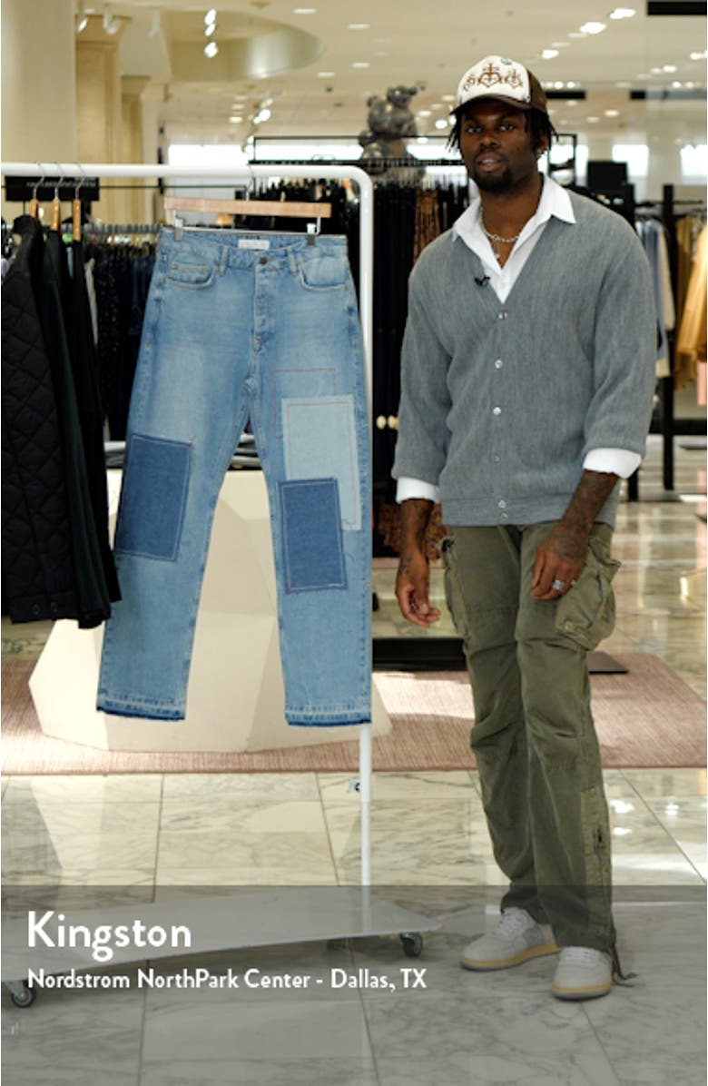 Patchwork Straight Jeans, sales video thumbnail