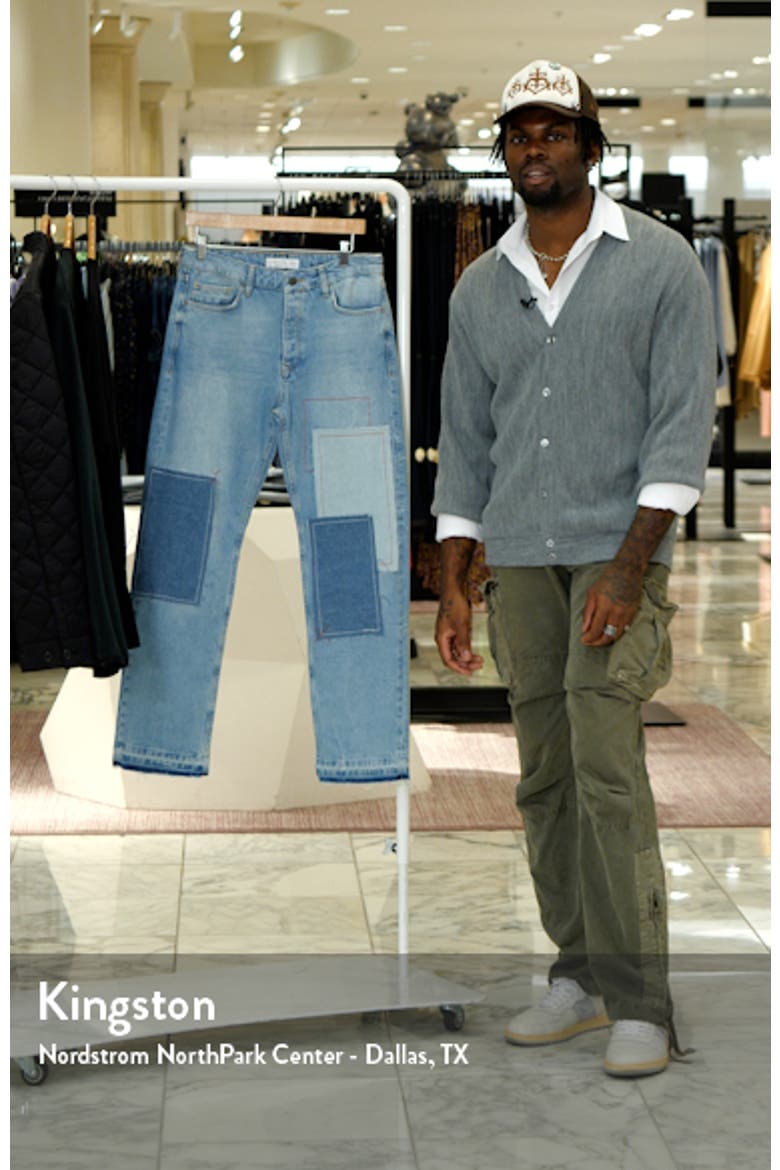 Patchwork Straight Jeans video