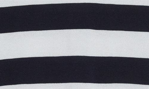 Carolina Herrera Floral Embroidered Stripe Silk & Cotton Sweater