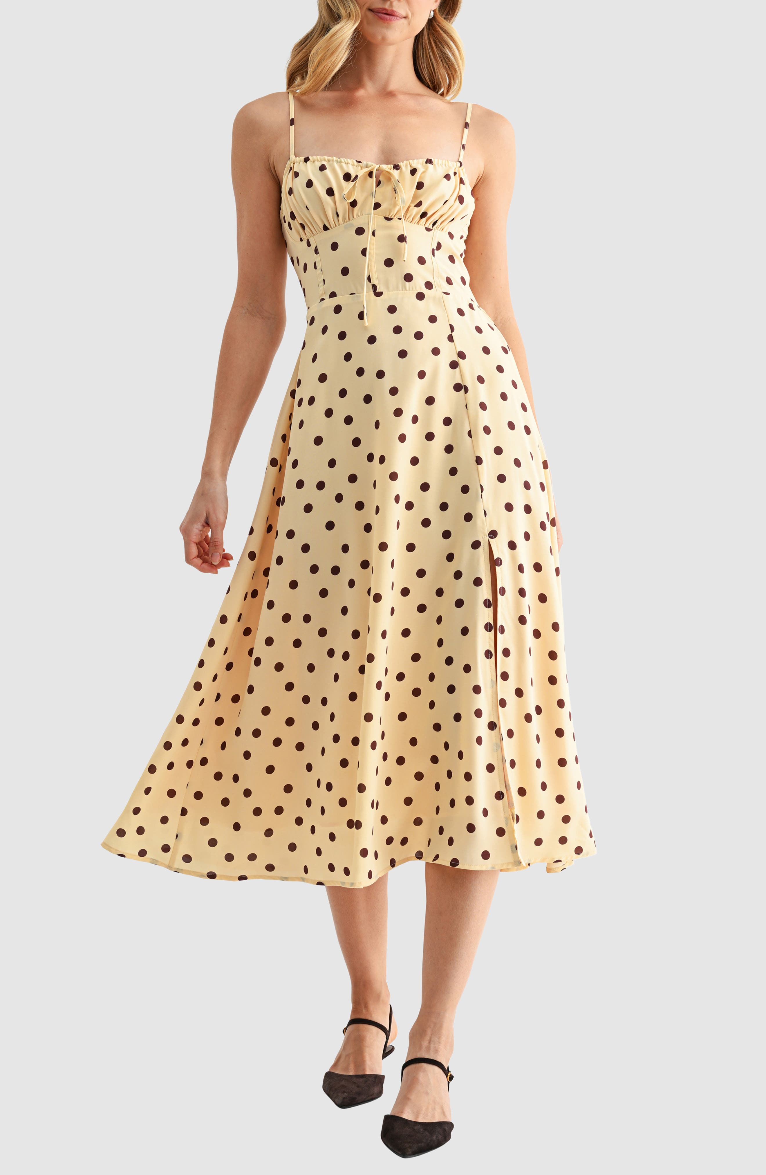 selected BUTTER BROWN DOT