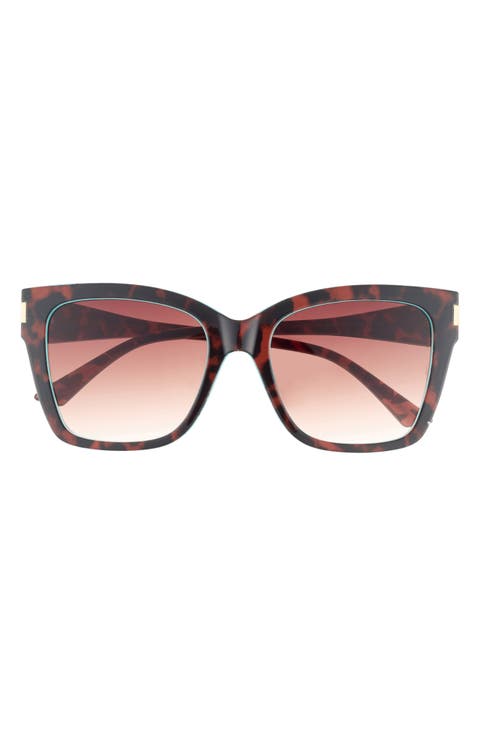 56mm Gradient Square Sunglasses