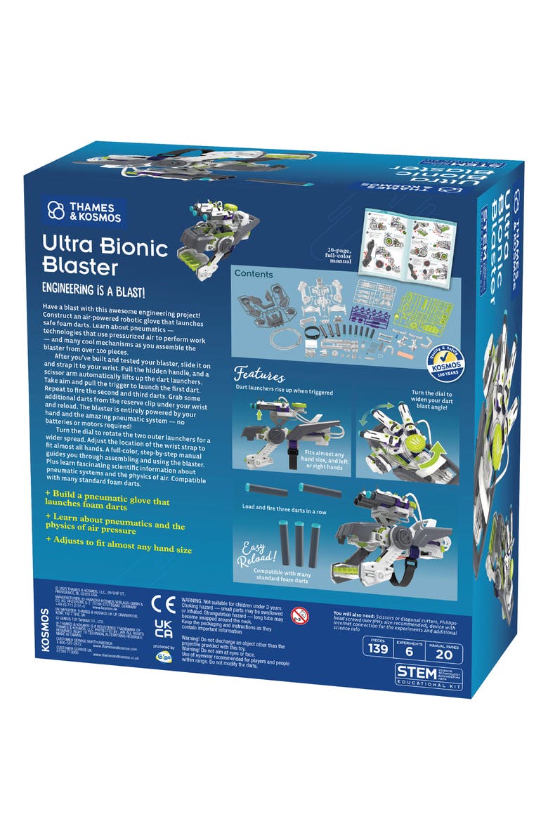 Thames & Kosmos Ultra Bionic Blaster Robotic Glove Kit, Alternate, color, Asst