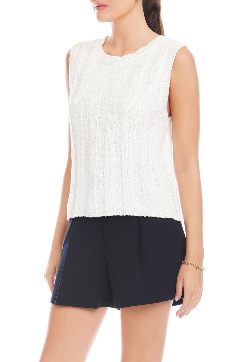 Zaydee Cotton Rib Tank, Alternate, color, OFF WHITE