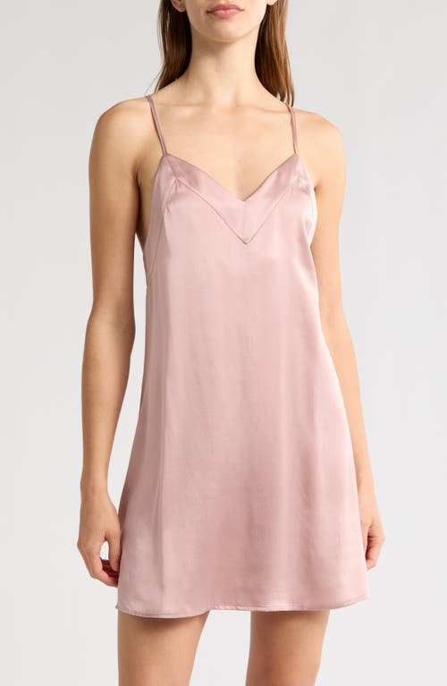 Nordstrom Sandwashed Silk Chemise In Pink Puff