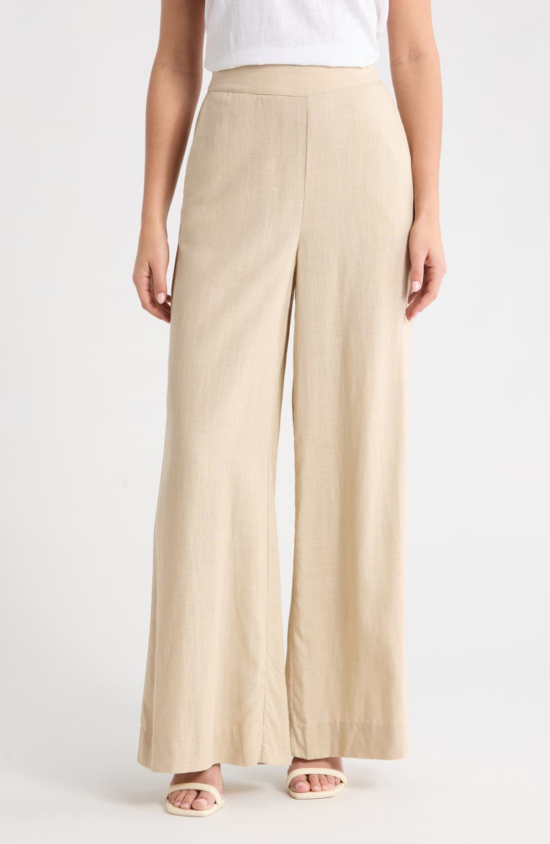 Vince Camuto Wide Leg Pants, Main, color, Camel