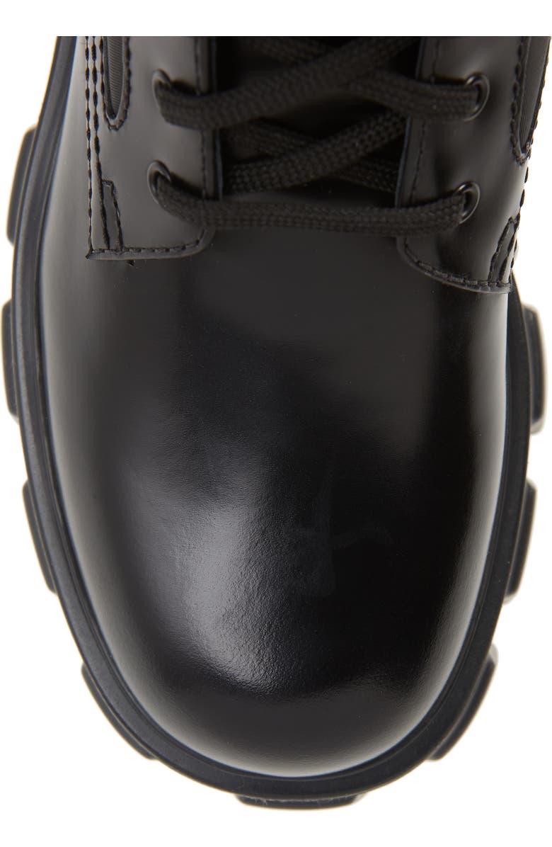 Prada Monolith Mini Bag Lug Sole Combat Boot, Alternate, color,