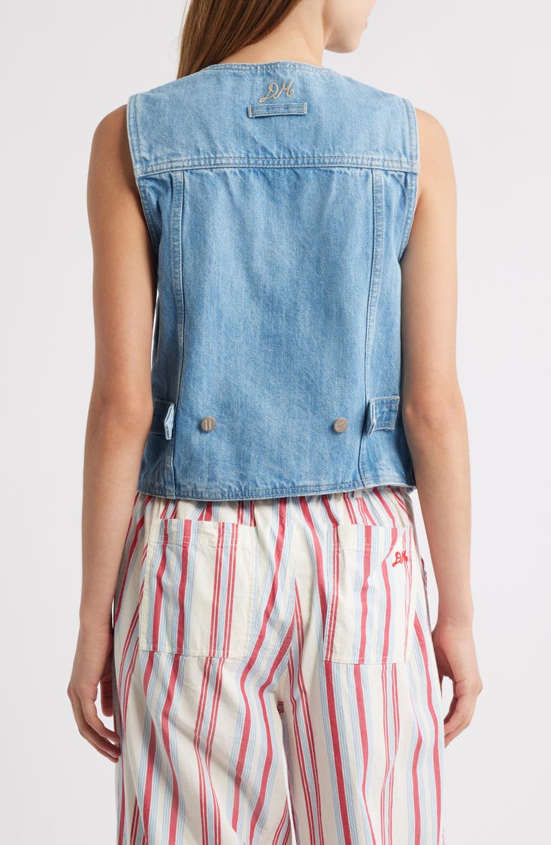 Damson Madder Helly Denim Vest, Alternate, color, Blue
