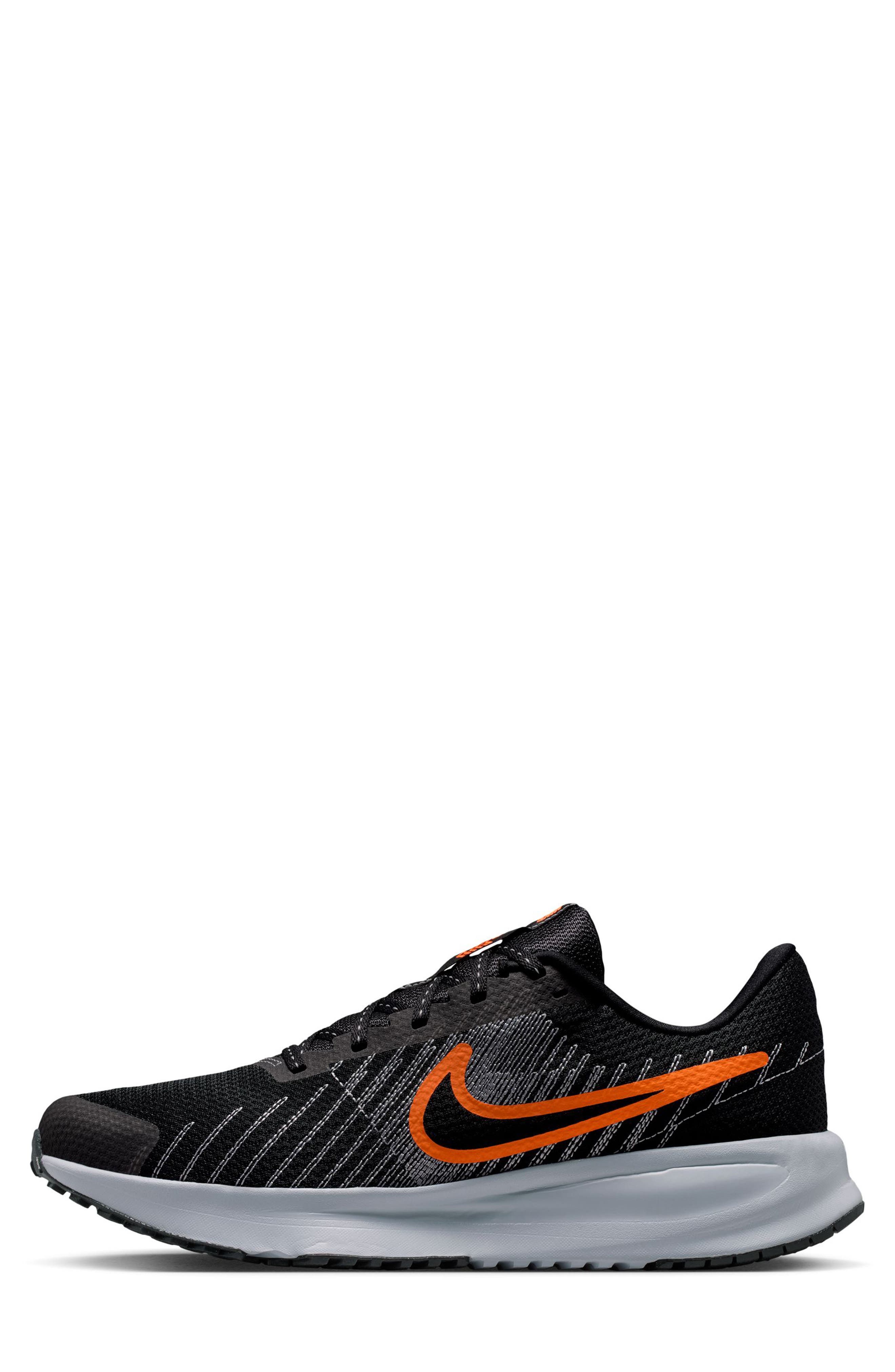 Run Defy Running Shoe, Alternate, color, BLACK/ TOTAL ORANGE