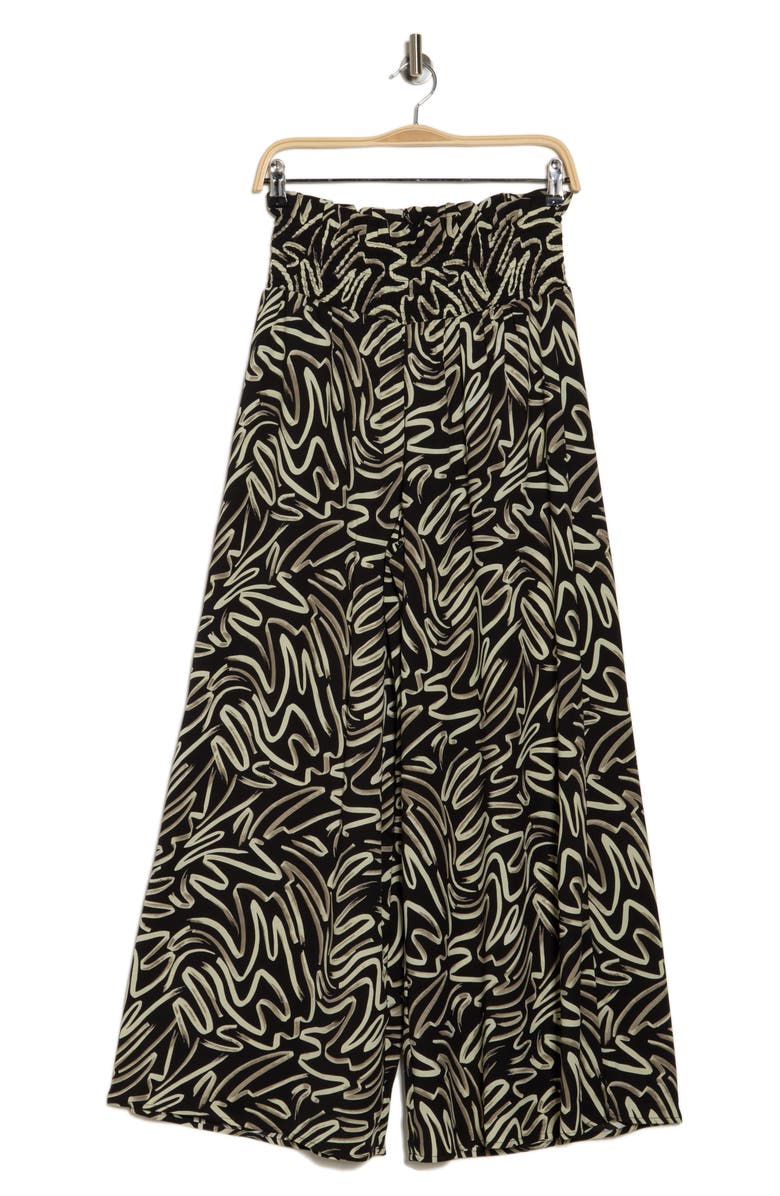 PATRIZIA LUCA Smocked Waist Wide Leg Pants, Alternate, color, 