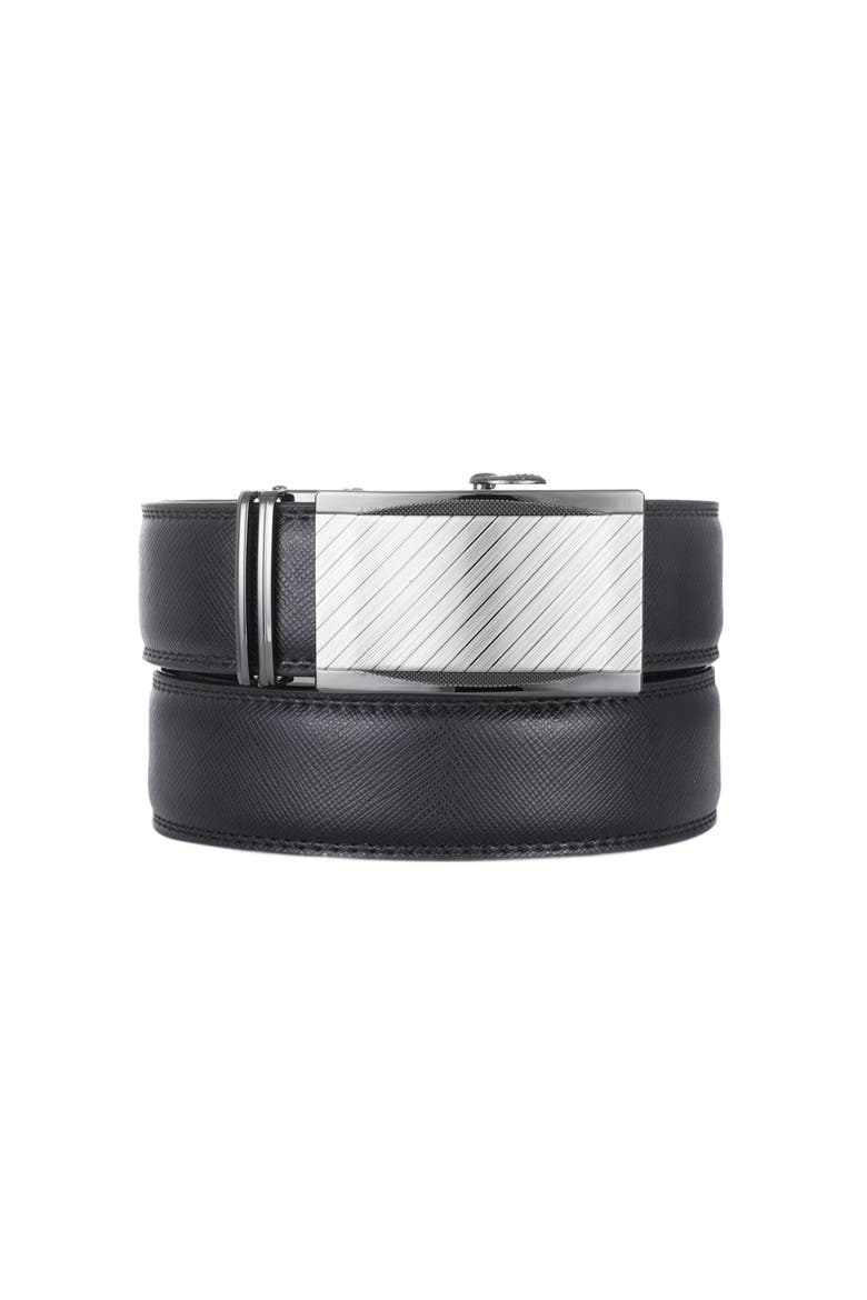 Signature Leather Ratchet Belt, Alternate, color, Apex