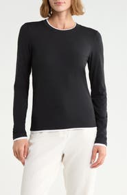 Splendid Double Layer Long Sleeve T-Shirt