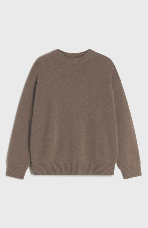 Almina Concept Oversized Wool/cash Sweater In Brown