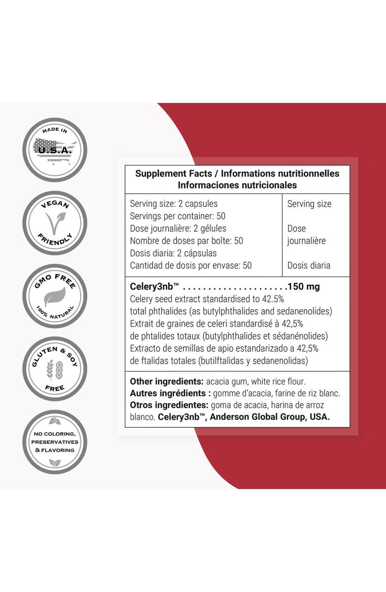 SuperSmart Celery3nb 150mg per Day, Alternate, color, NO COLOR