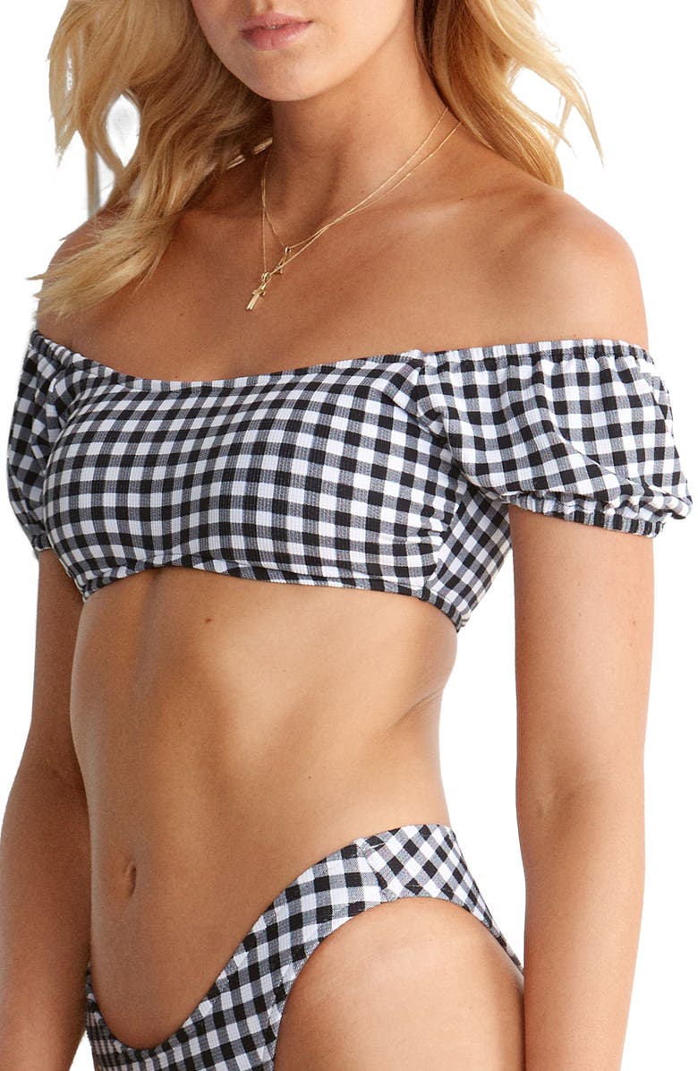 Seafolly Labelle Off the Shoulder Bikini Top, Main, color, 