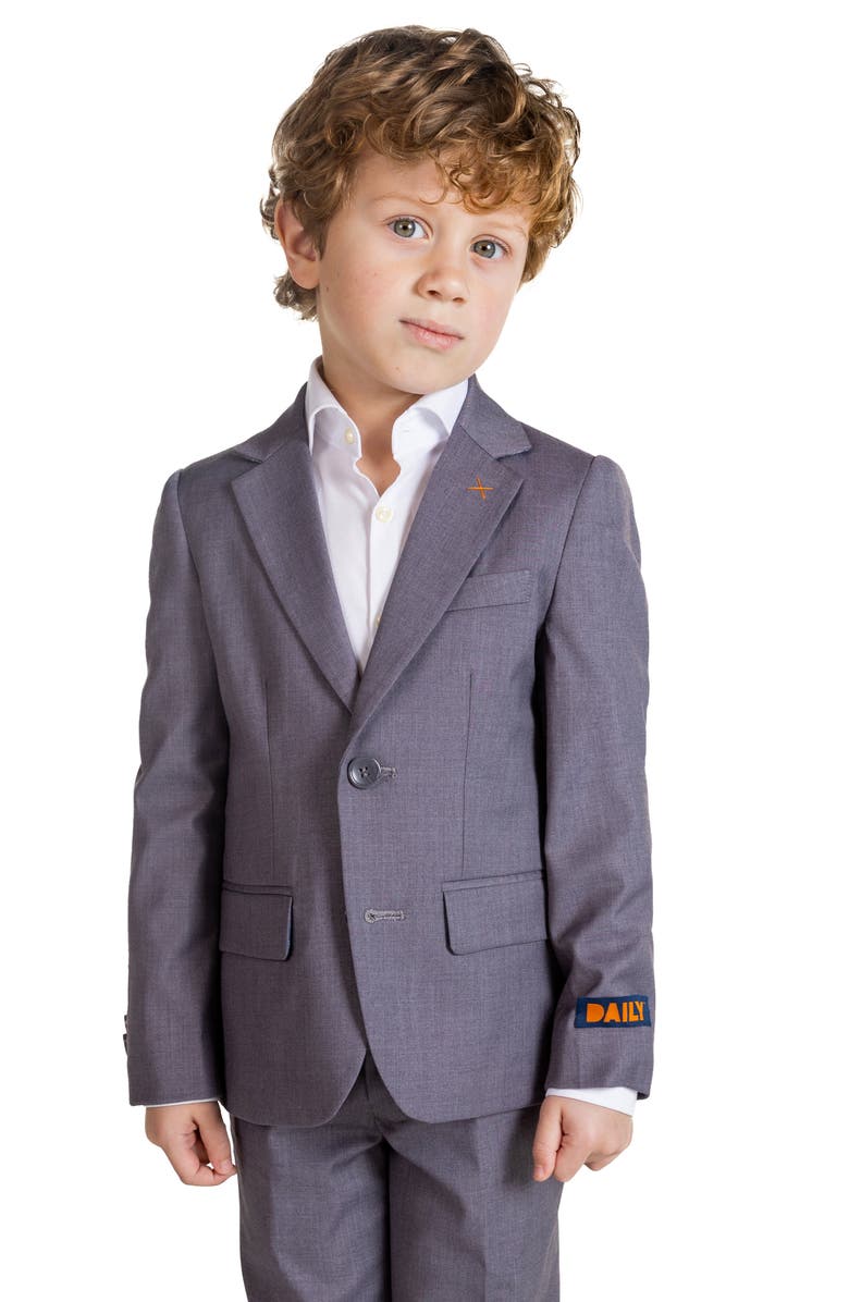 OppoSuits Kids' Daily Suit Coat & Pants Set, Alternate, color, Grey