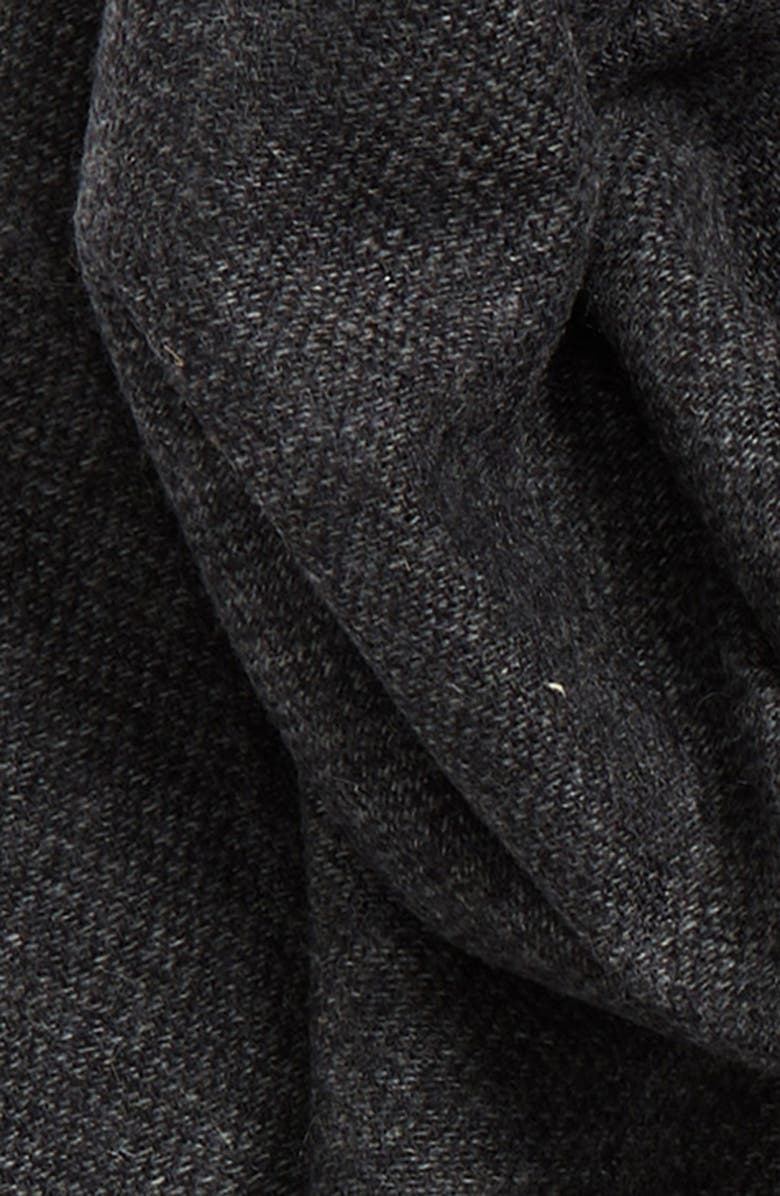 Canali Textured Cashmere Scarf, Alternate, color, Charcoal