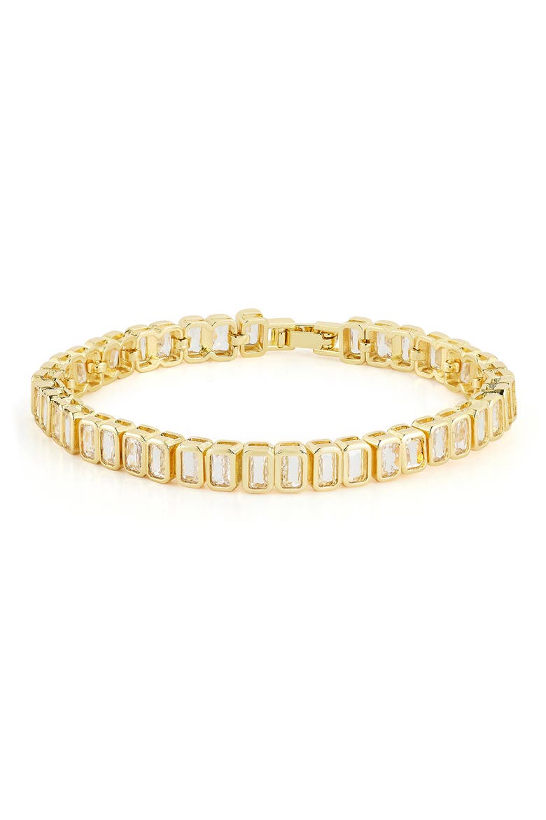 Cubic Zirconia Tennis Bracelet, Main, color, GOLD