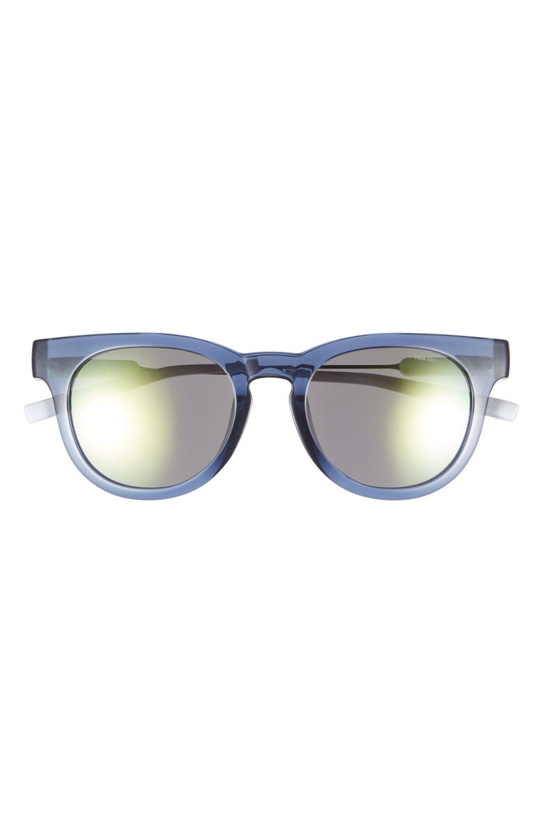 Nike Essence Round Sunglasses, Main, color, Diffused Blue / Yellow Mirror