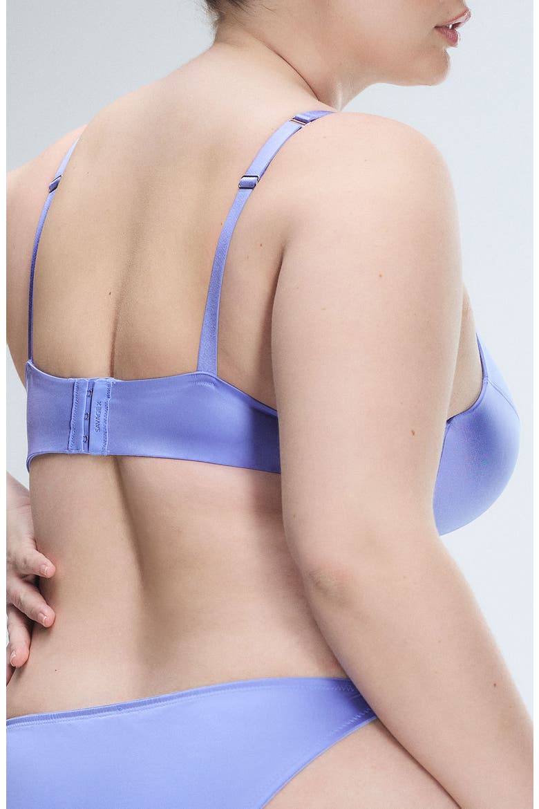 Slipp Satin Push-Up Plunge Bra, Alternate, color, PURPLE PRISM