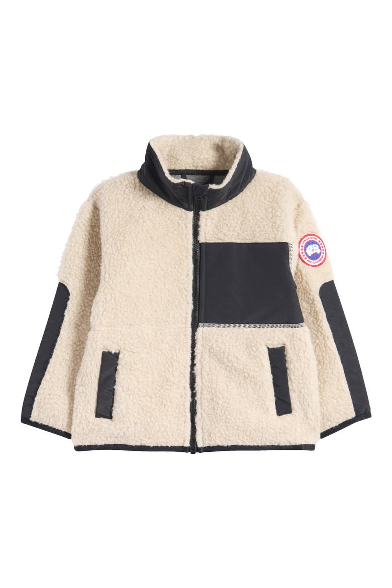 Kids' Simcoe Wool Blend Fleece Jacket, Main, color, LIGHT TAN-TAN CLAIR