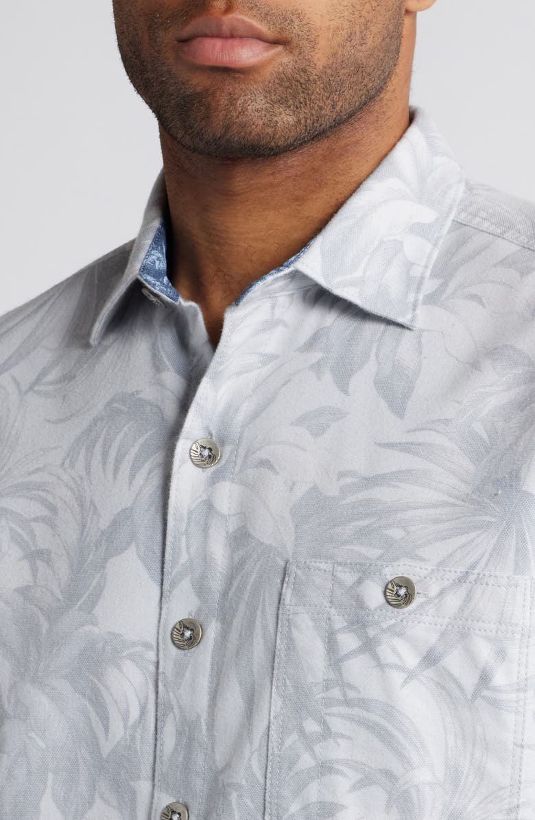 Tommy Bahama Canyon Beach Durango Palms Flannel Button-Up Shirt, Alternate, color, Micro Chip