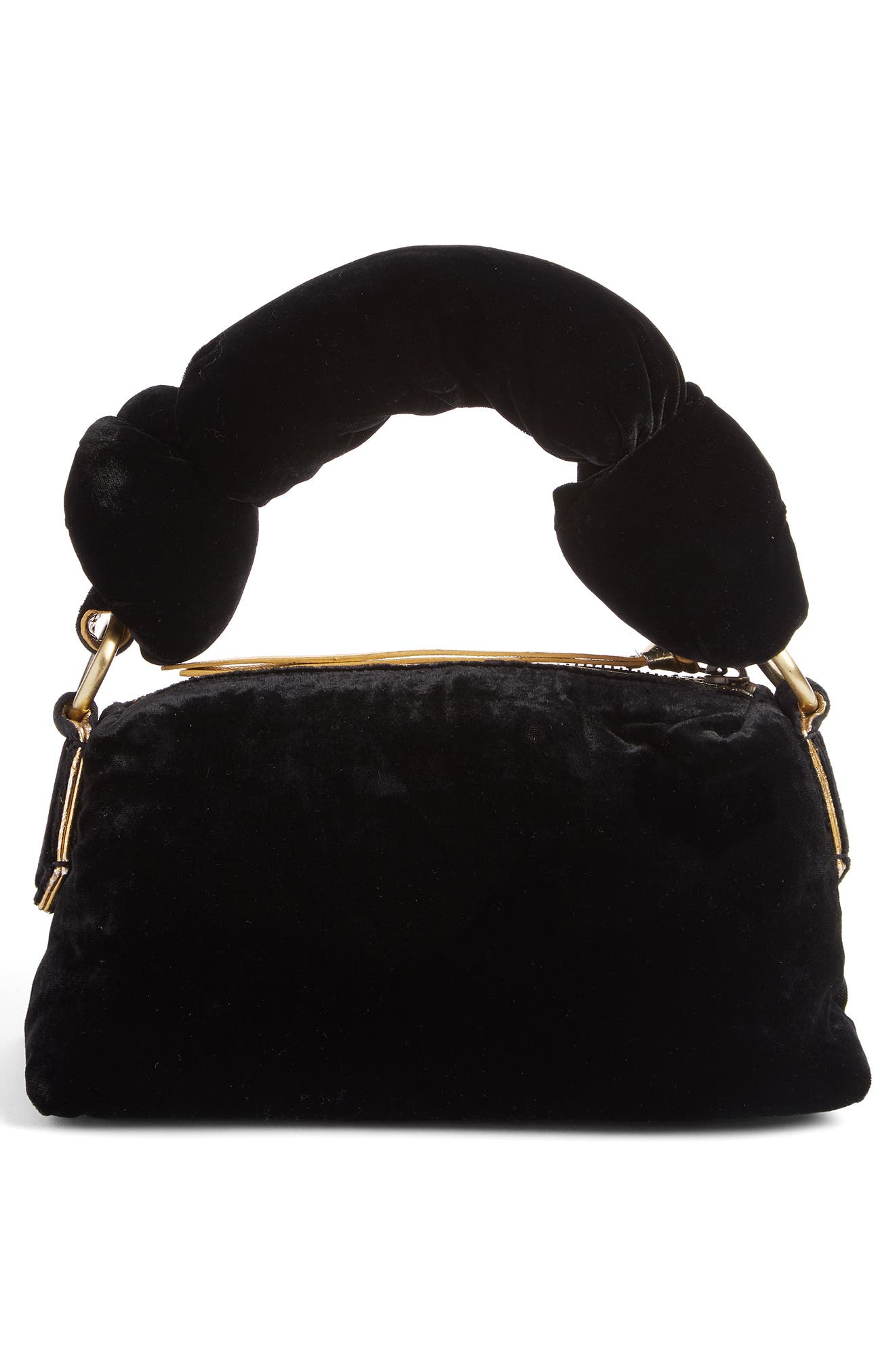 Dries Van Noten Small Puff Velvet Clutch, Alternate, color, 