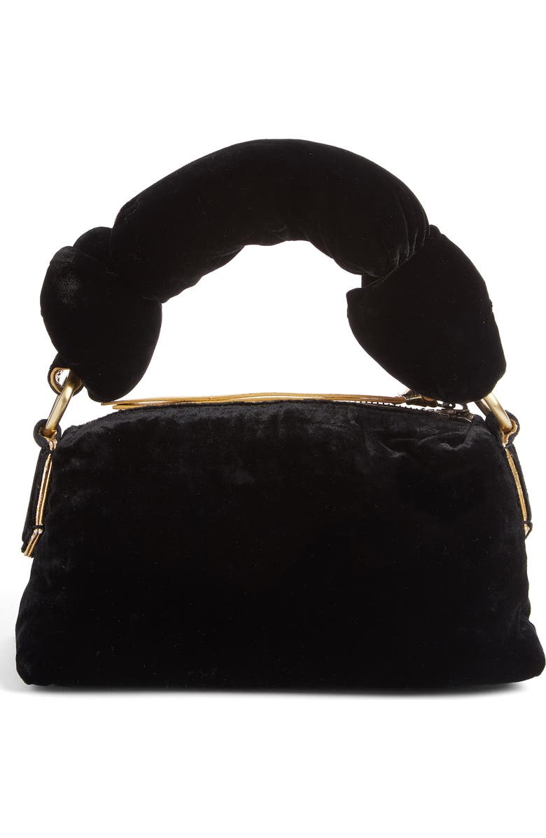 Dries Van Noten Small Puff Velvet Clutch, Alternate, color,