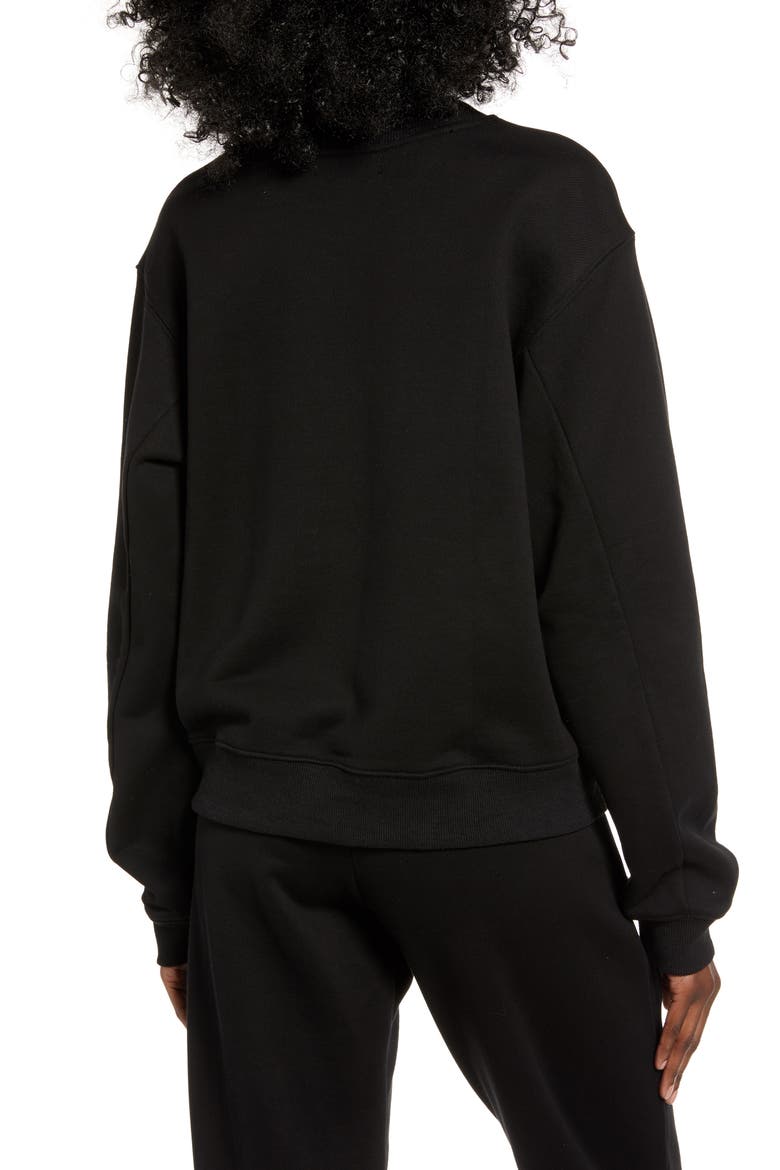 Taja Sweatshirt, Alternate, color, BLACK
