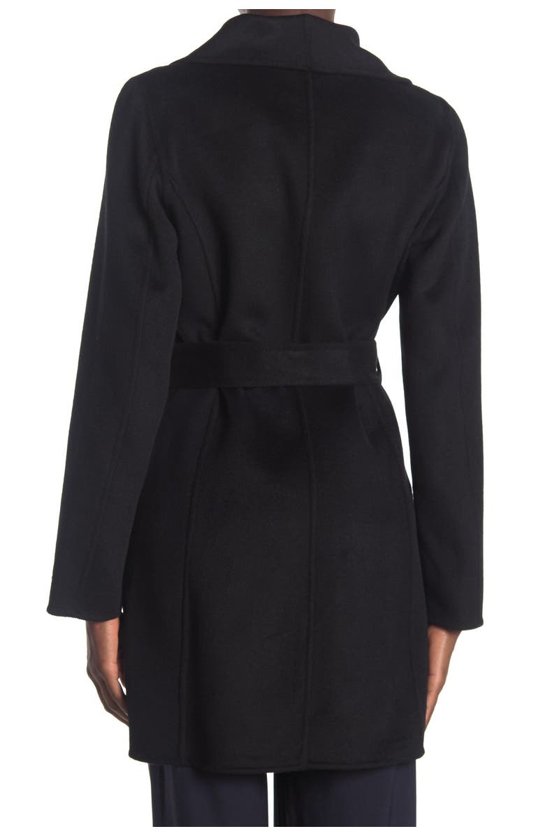 Tahari Ella Double Face Wool Belted Coat, Alternate, color,