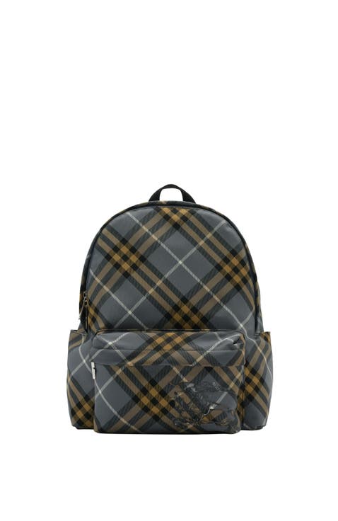 Small Check Backpack