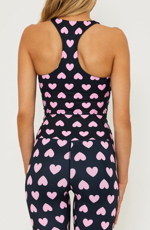 Shop Beach Riot Yara Racerback Cotton Crop Tank In Love Heart