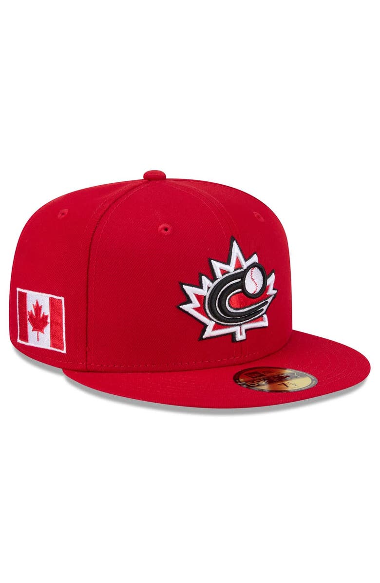 New Era Men's New Era  Red Canada Baseball 2026 World Baseball Classic 59FIFTY Fitted Hat, Main, color, Red