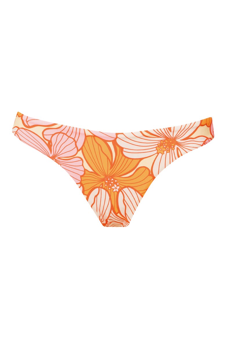 Retro Bloom Sublimity Reversible Bikini Bottoms, Alternate, color, PINK