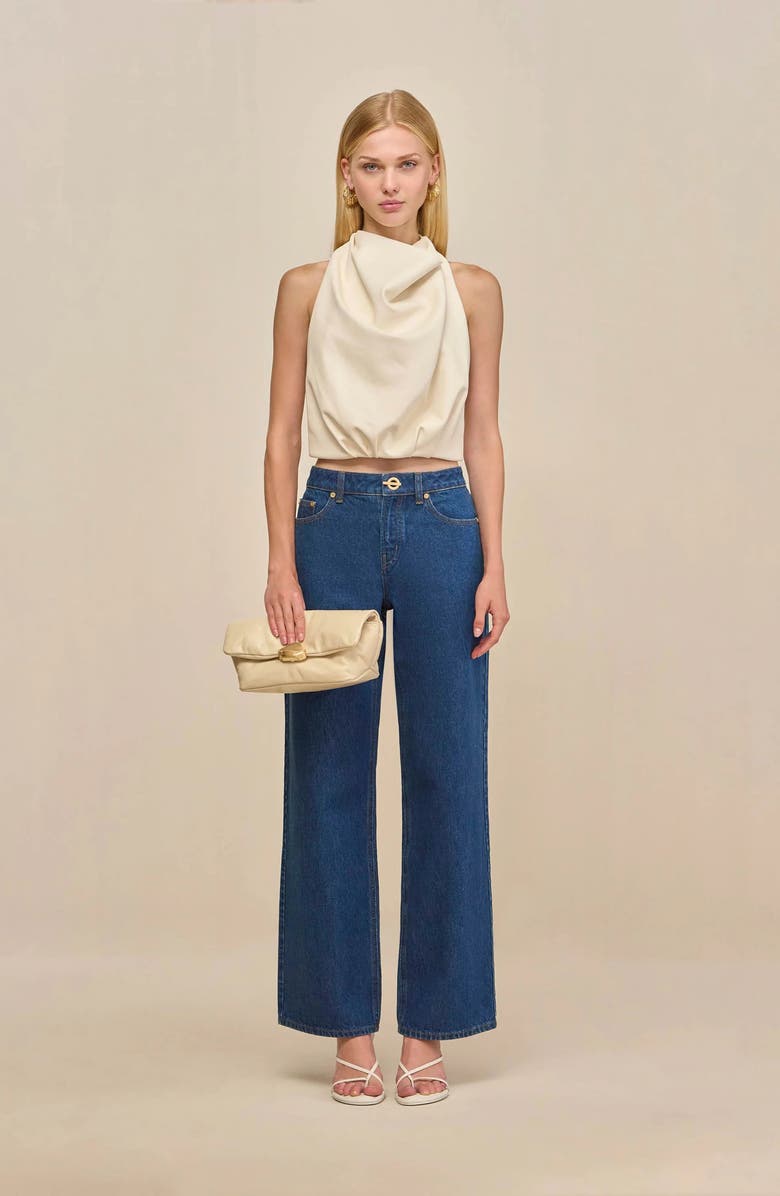 Cult Gaia Adrienne Halter Top, Alternate, color, Seashell