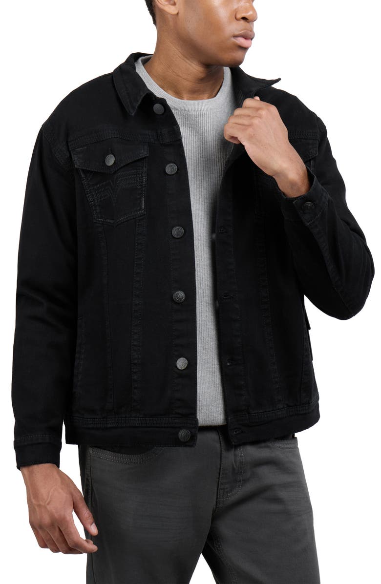 XRAY Saddle Stitch Denim Jacket, Alternate, color, 